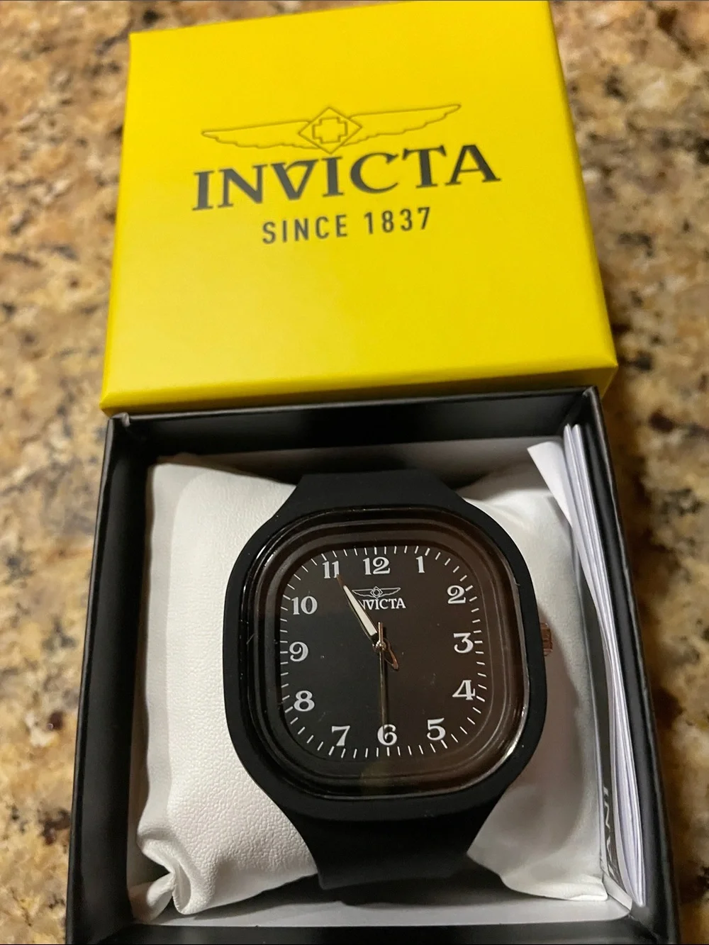 Invicta Black Men's Silicone Watch